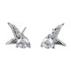 thumbnail image 1 of Par Pendientes Moda Zirconia Pendientes de Plata 1 Stud Ala para Niñas Pendientes Pendientes, 1 of 8