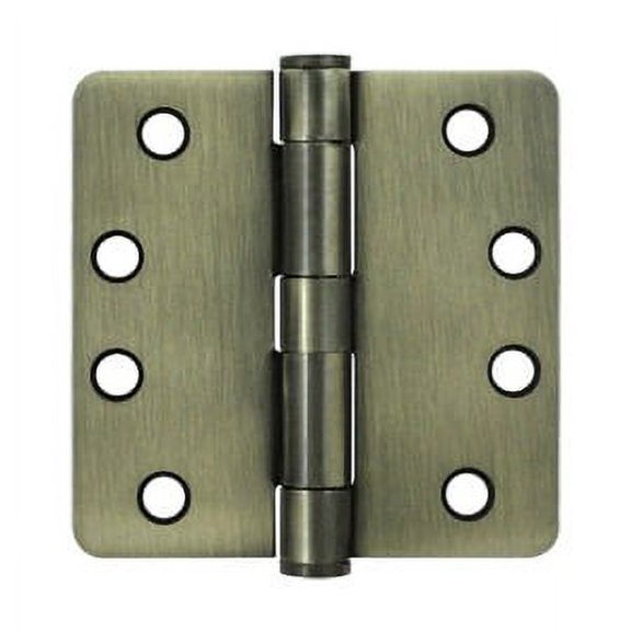 Deltana S44R4HD5 HD Steel 4-Inch x 4-Inch x 1/4-Inch Radius Hinge