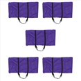 thumbnail image 1 of 5X Bolsa de Almacenamiento de Balas de Heno, Bolsa Extra Grande de Transporte de Balas de Heno de Mano , Bolsas Portátiles Plegables de Fardos de Heno con Cremallera Impermeable, 1 of 5
