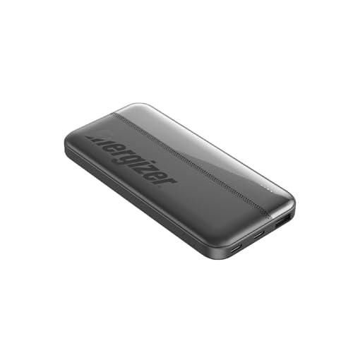 Open Box ENERGIZER 10000MAH PORTABLE CHARGER POWER BANK WITH DUAL USB-C & USB-A - BLACK
