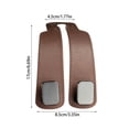thumbnail image 2 of PU LEATHER Car Seat Headrest Hook for Vehicle,Multifunctional Backseat Organizer Hanger for Hanging Handbag Purse Coat Grocery Bag Black 7 Inch, 2 of 8