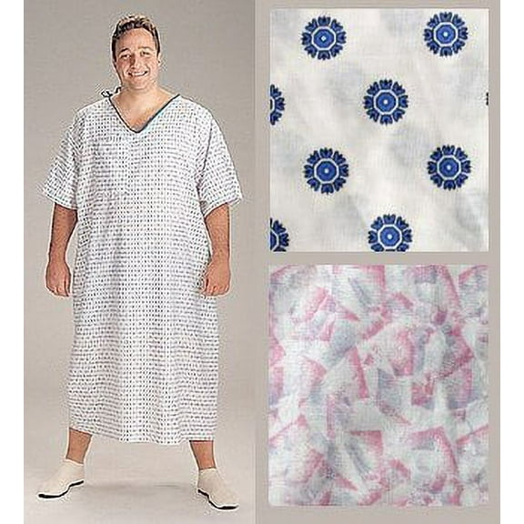 Patient Gowns Oversized with Tieside Closure