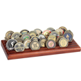 thumbnail image 2 of Coin Display Rack Coin Collecting Rack Wooden Coin Collecting Rack for Desk, 2 of 5