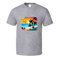 thumbnail image 1 of Gorgeous Tropical Beach Sunset Tee Novelty Tropical Tshirt Summertime Lover T Shirt, 1 of 1