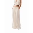 thumbnail image 3 of Women'S Drawstring Wide Leg Jeans Low Waisted Loose Fit Denim Pants White L, 3 of 9