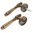 thumbnail image 3 of M Buder Cerradura de Puerta de Bronce Manija Retro Silenciosa Núcleo de Cobre para Dormitorio Sala de Estar, 21.00 cm / 8.26 inches, 3 of 9