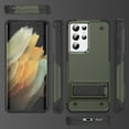 thumbnail image 7 of Samsung Galaxy S21 Ultra 5G Case Military Shockproof Kickstand Cell Phone Cover Protective with Upgrade Hard PC & Premium Soft TPU Kickstand for Galaxy S21 Ultra 6.8 inch Green, 7 of 7