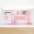 thumbnail image 2 of Trotianingyu 25 PCS Pink Plastic Drawer Organizers Set,4 Size Bathroom & Vanity Drawer Organizer Trays, Storage Bins for Makeup, Kitchen & Office, 2 of 7