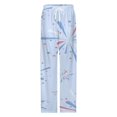 thumbnail image 4 of American Flag Blue Red White Women's Pajamas Pajama Pants Women's Sleepwear Lounge Sleep Bottoms Stretch with Pockets, 4 of 7