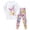 A-B White, variant on CAICJ98 Toddler Girl Clothes 2-9Y Girls Fall Winter Outfit 2Pcs Set Toddler Kids Clothes for Girls Long Sleeve Shirt Top Print Pants Outfits Little Girls' Clothing Set