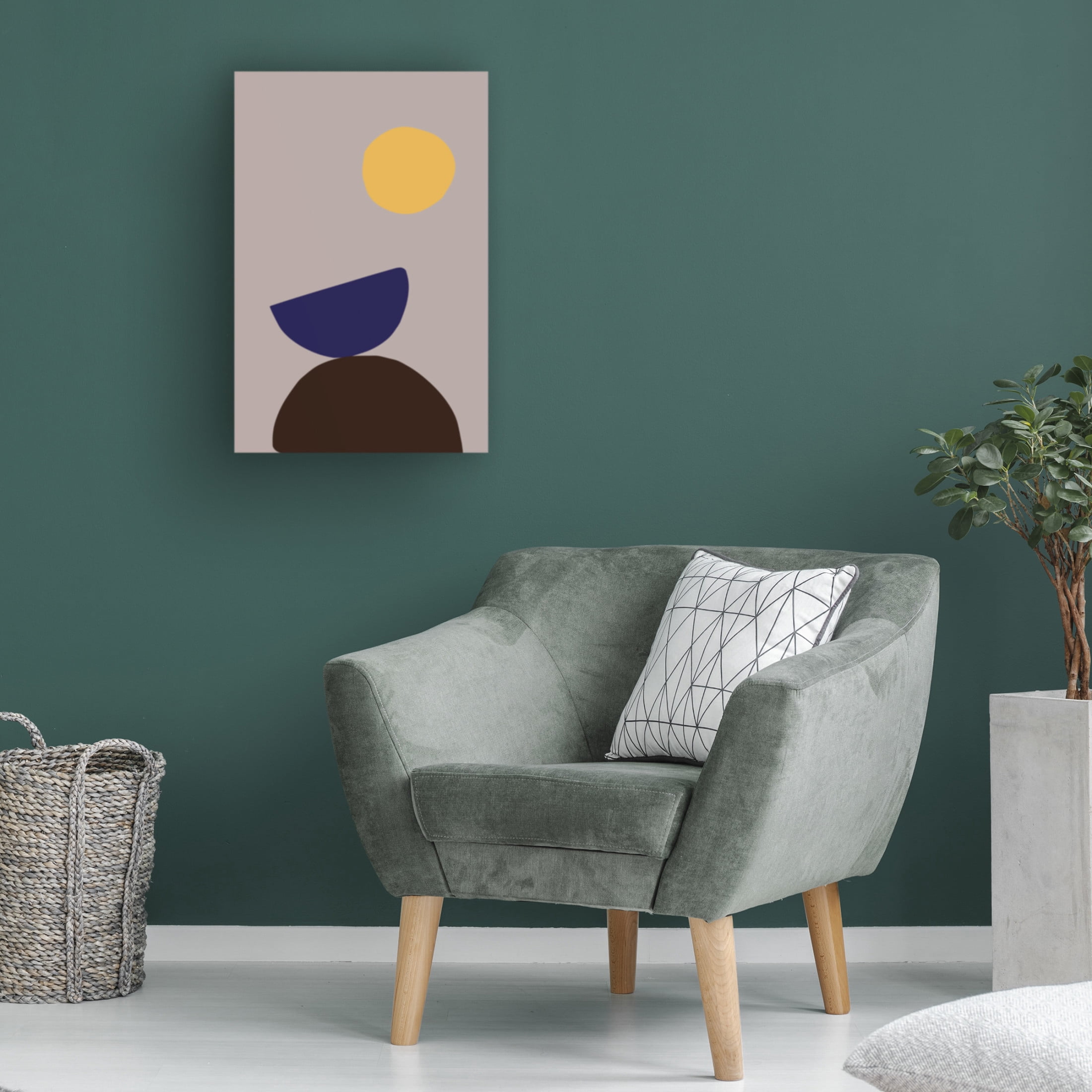Canvas Wall Art - Pictufy Studio 'Organic Shapes 07' Wall Art for Living Room, Bedroom, or Office Décor by Trademark Fine Art - 16 x 24 Inches