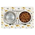 thumbnail image 1 of Hedgehog Pet Mat for Food and Water, Autumn in Woods Theme Different Wildlife Mascots with Little Flowers, Non-Slip Rubber Mat for Dogs and Cats, 18" X 12", by Ambesonne, 1 of 2