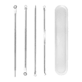 thumbnail image 1 of Kit Removedor Extractor Puntos Negros Espinillas Acne 4 Pzs Universo en linea Kit Estuche saca granos, 1 of 6