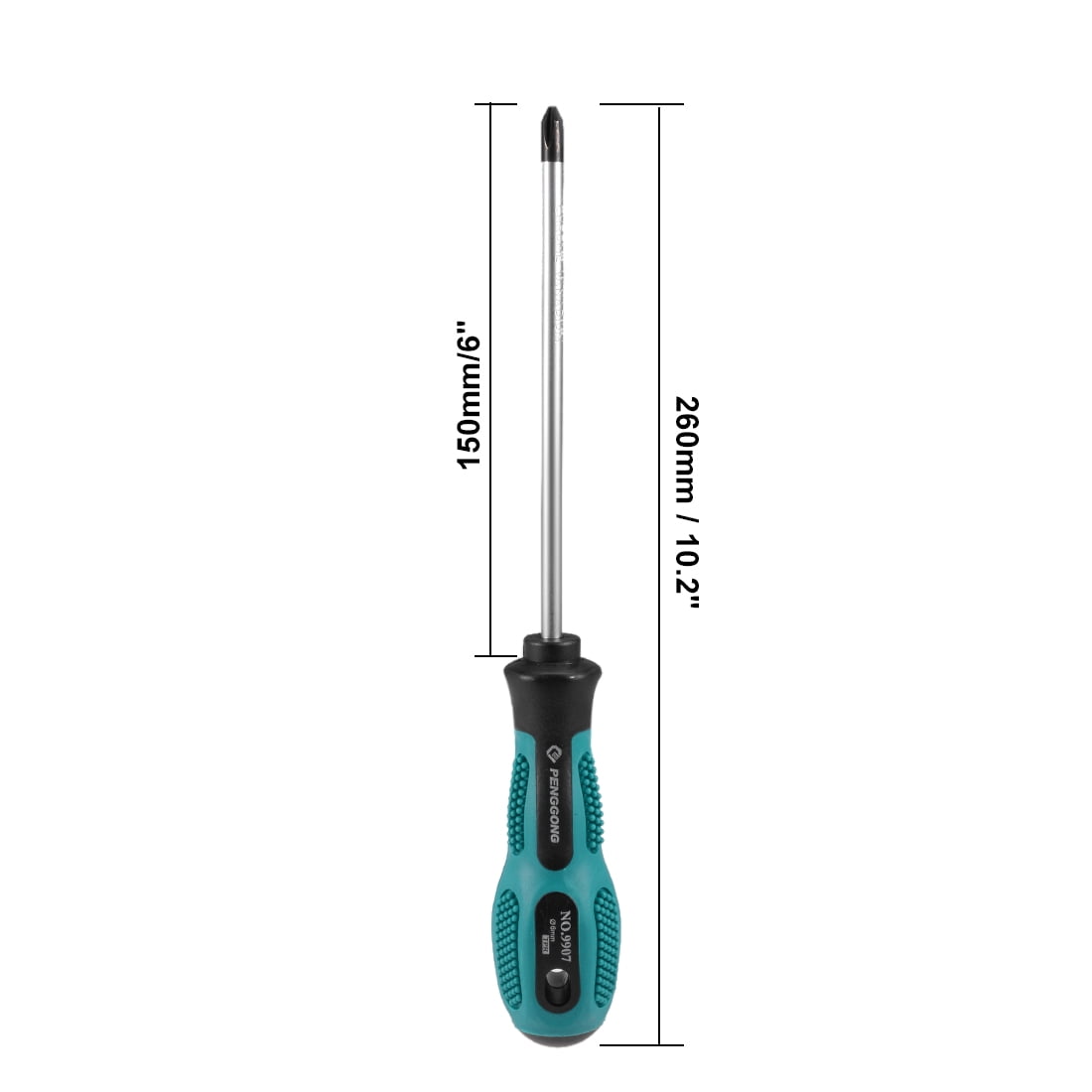 Unique Bargains Phillips Screwdriver Round Shaft Non Slip Comfortable Handle 6 Inch