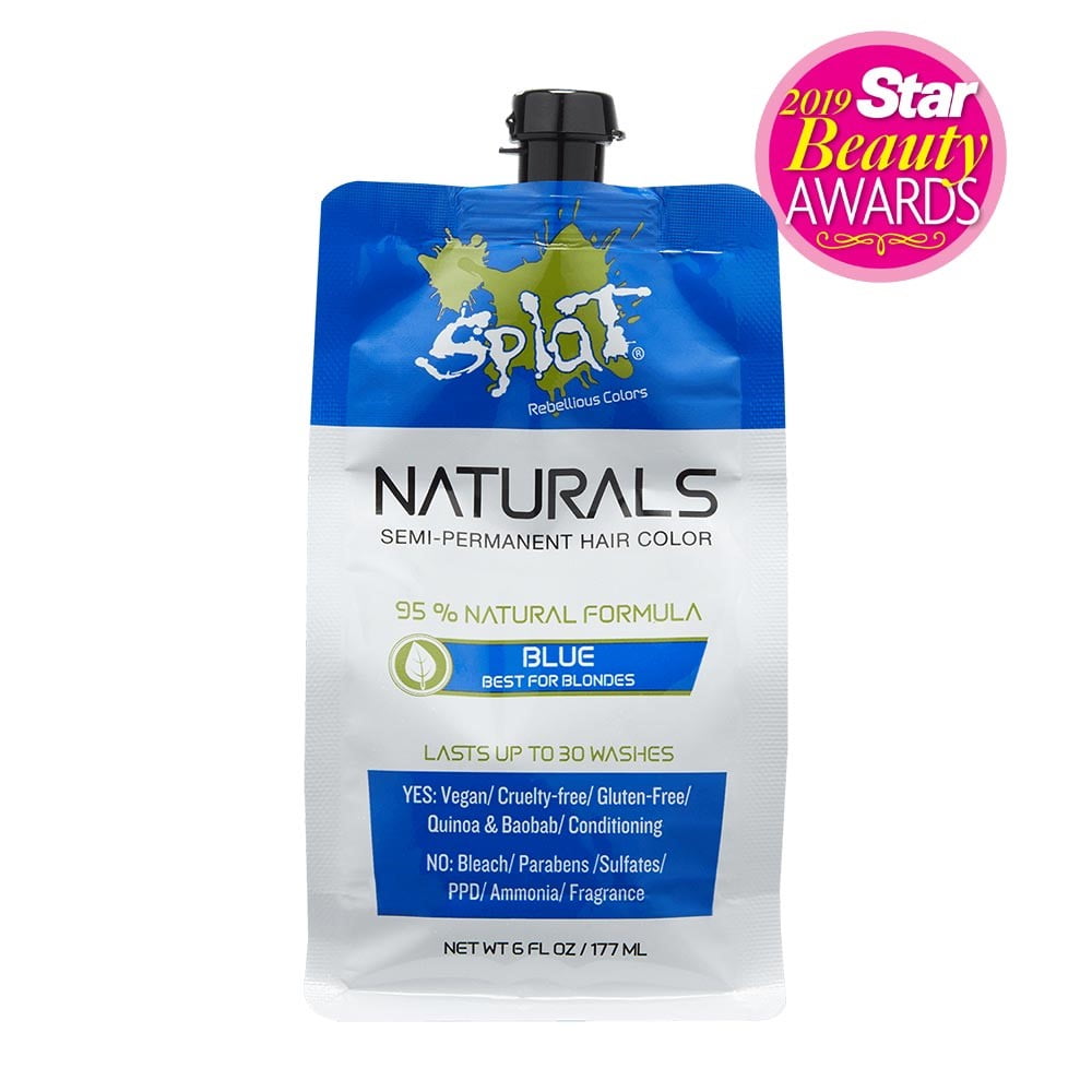 Splat Naturals 30 Wash Teal Hair Color Semi Permanent Green Dye