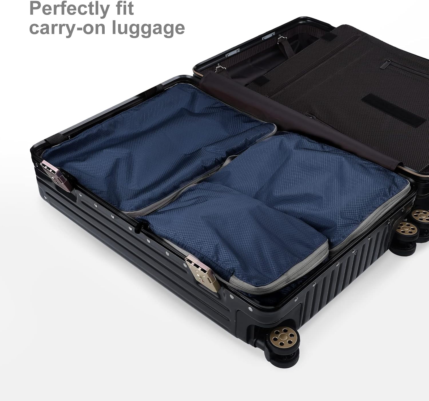 XiHAMA Compression Packing Cube Set for Carrying on Luggage Travel Packing Organizers with Laundry Bag for Backpack
