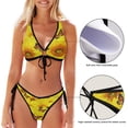 thumbnail image 3 of Dreamtimes Cartoon Baseball Two Piece Swimsuits Bathing Suit Triangle Bikini Set, XX-Large, 3 of 7