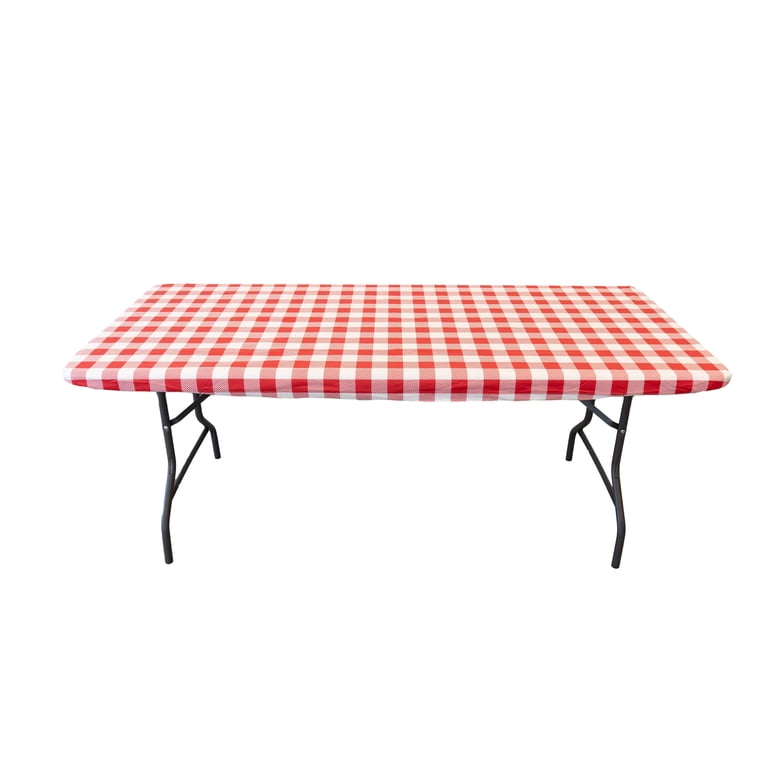 Waverly Inspirations Fitted Vinyl Table Cover, 72x30 In photo 1