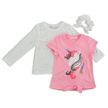 

Young Hearts Toddler Girl 2Pk Unicorn Tees Size 2T-4T