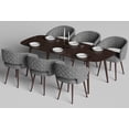 thumbnail image 6 of Ottomanson Palermos Mid Century Modern Easy Assembled Kitchen Dining Chair, Gray, Set of 2, 6 of 6