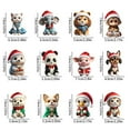 thumbnail image 2 of Bwiyojiz Home Decor Christmas Decorations Hanging Ornaments Count 12pcs 2D Acrylic Small Festival Ornament 12pc, Gifts for Family, 2 of 6