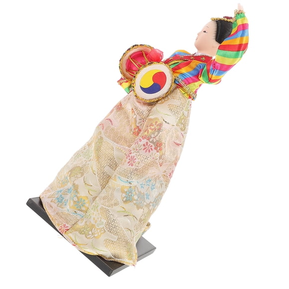 IFANLANDOR 1Set Silk Doll with Multi Color 12.0x4.9x4.7in Korean Style Handicraft for Home Table Decor and Collectibles