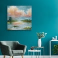 thumbnail image 2 of Masterpiece Art Gallery Quiet Spring Colorful Pond By Carol Robinson Canvas Art Print 30" x 30", 2 of 2