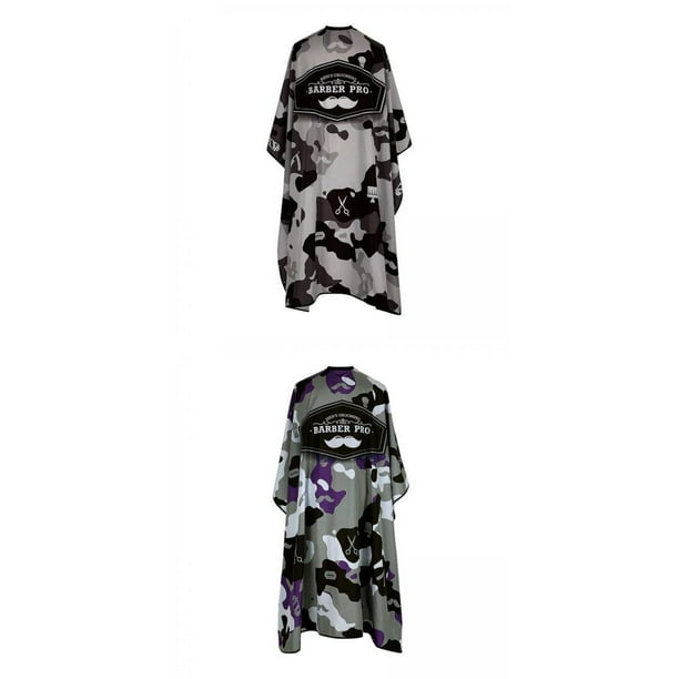 Capa de barbero Sunnimix Peluquería Profesional 2PCS Morado Negro