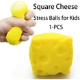 thumbnail image 5 of Cheese Squishy, Cheese Squishies Stress - Realistic Slow Rising Food Fidget for Stress Relief & Anxiety Relaxation, 3.9-Inch, 5 of 5