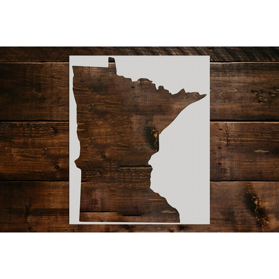 Minnesota State Stencil- Art and Wall Stencil (5"x6")