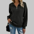 thumbnail image 6 of Goodtrade8 Sweatshirts for Women Plus Size Winter Casual Long Sleeve Solid Pullover Sweatshirts, 6 of 9