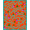 Orange, Pattern 2, variant on ODIKA 4' x 6' Machine Washable Non-Slip Area Rug, Whimsical Squiggle High Traffic Rug, Orange, 761659