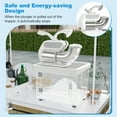 thumbnail image 4 of Costway 660LBS/H Commercial Ice Crusher with Dual Blades Safety On/Off Switch for Home White, 4 of 10