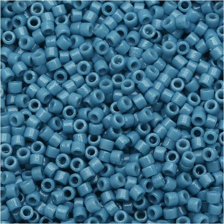 Bayberry Blue Japan Miyuki Duracoat Delica, Japanese 11/0 Seed Beads, 7.2g Tube, Opaque Bayberry Blue DB2132 ()