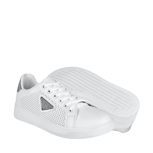 Tenis casuales dama BERLIN 768909-2 Simipiel Blanco