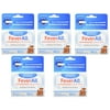 5 Pack - FeverAll Infants 6 Rectal Acetaminophen Suppositories 80mg Each