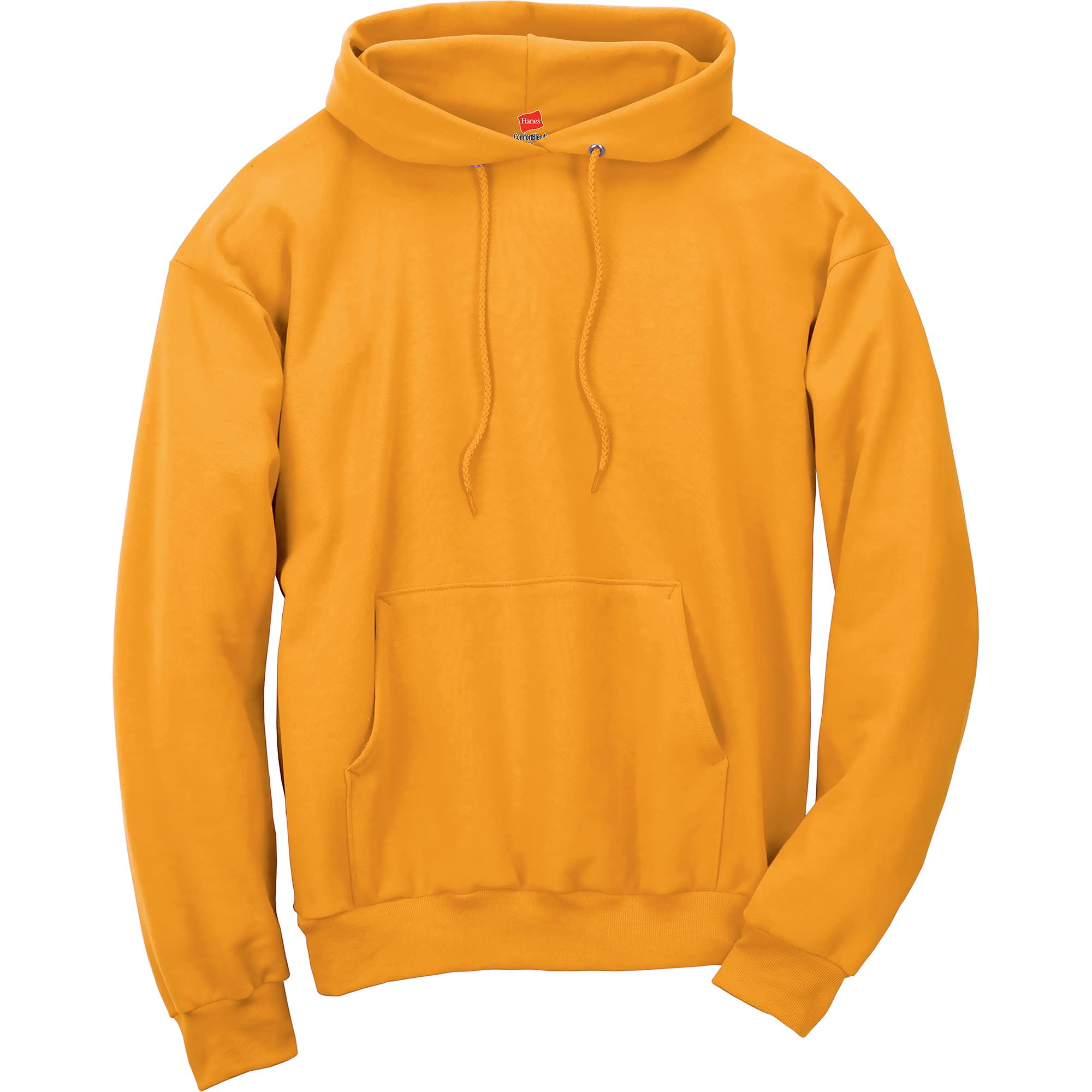 Hanes Mens Ecosmart Fleece Hoodie L Safety Green Other L