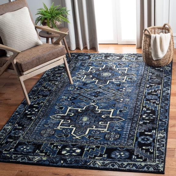 Safavieh Vintage Hamadan Dania Oriental Area Rug, Blue/Gray, 3' x 3' Square