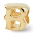 thumbnail image 1 of Sterling Silver Gold-Plated Letter B Bead, 1 of 1