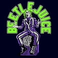 thumbnail image 2 of Men's Beetlejuice Varsity Neon Green Logo Graphic T-Shirt, 2 of 5