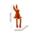 thumbnail image 3 of Adorno de Figura Sentada Flocada para Mueble de Tv de Sala de Estar, Mueble para Vinos y Decoración Del Hogar., 3 of 6