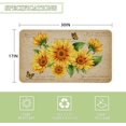 thumbnail image 3 of Farmhouse Kitchen Mats Non-Slip Sunflower Kitchen Rugs Seasonal Flowers Home Decor Low Profile Washable Floor Mat 30x17 Inch, 3 of 6