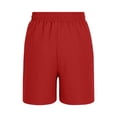 thumbnail image 5 of Boys Cotton Linen Shorts Elastic Waist Athletic Training Shorts with Liner Kids Summer Active Shorts with Pockets, 5 of 6