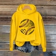 thumbnail image 2 of Holzkary Baseball Hoodies for Womens 2025 Letterprinted Baseball Long Sleeved Hoodie Baseball Mom Sweatshirt Funny Game Day Baseball Pullover Tops Fall Outfits Trendy Fashion Pullover Tops Yellow 3Xl, 2 of 4