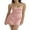 Pink, variant on Women Satin Mini Dress Spaghetti Strap Square Neck Low-Cut Sling Bodycon Dresses Backless Party Club Cami Dress