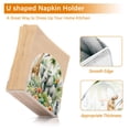 thumbnail image 4 of African Animals Leaves Napkin Holder for Table Clear Napkin Stand Paper Holder Acrylic Organizer Dispenser Napkins for Dinner Kitchen Restaurant Room, 4 of 8
