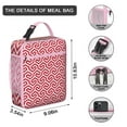 thumbnail image 3 of Stylish Insulated Lunch Box Women Reusable Lunch Bag with Water Bottle Holder Lunch Tote Portable Bag Picnic Camping, 3 of 5