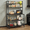 Black, variant on 5-Tier Kitchen Bakers Rack, Multifunctional Storage Shelf with Reinforced Rods - for Kitchen, Bedroom & Living Room