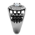 thumbnail image 3 of Anillo Color Plata Para Hombres de Acero Inoxidable Diamante La Sima, 3 of 4
