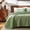 Green, variant on Sleep Zone Ultrasonic Scroll Quilt Set Full/Queen, Soft Lightweight Bedspread, Reversible All-Season Coverlet, 1 Quilt + 2 Pillow Shams (Blue, Full/Queen)